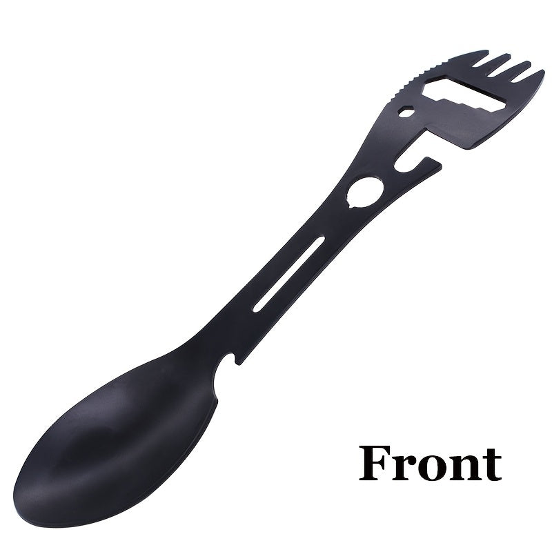 10 in 1 Spork Stainless Steel Utensil Can Opener Multi-Tool for Camping Hiking