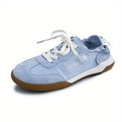 Women's Letter Graphic Walking Shoes Lace Up Flat Shoes