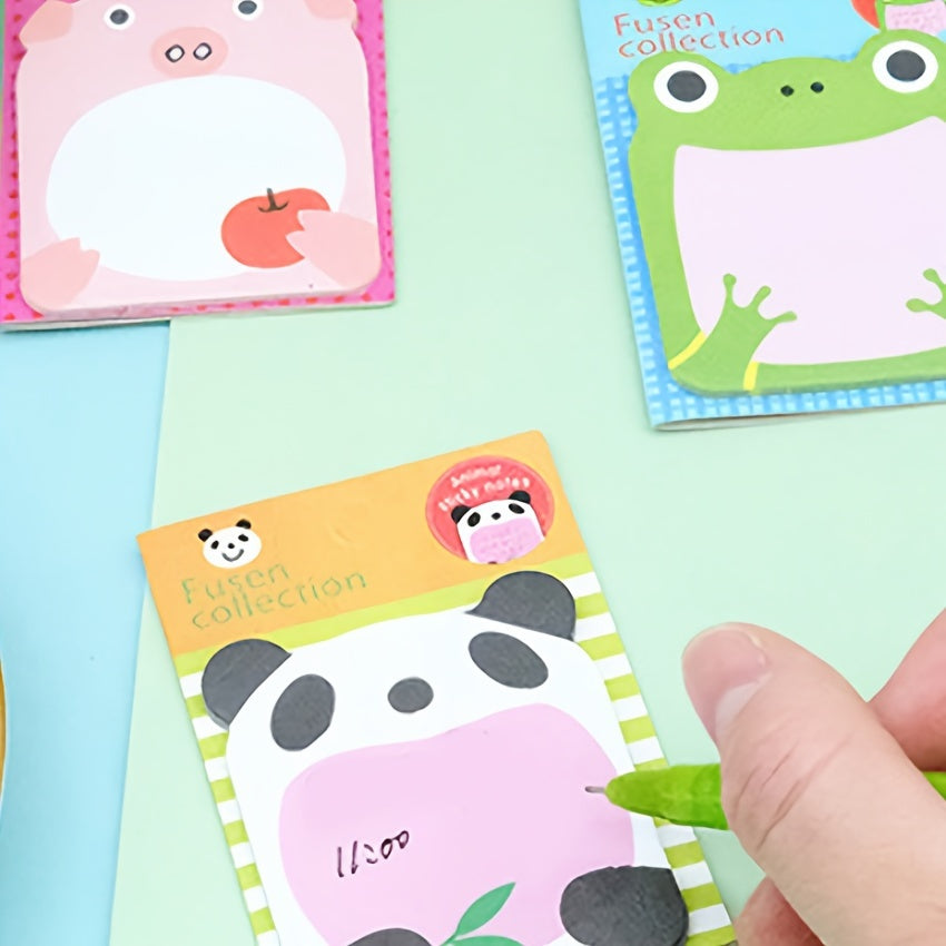 Animal Shape Sticky Notes Tearable Stick On Memo Book 1pc