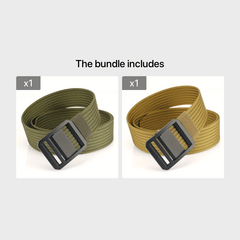 Men's Metal Buckle Nylon Braided Belt Casual Youth Belt