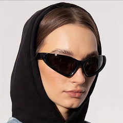 Wrap Around Sport Sunglasses Cat Eye Windproof Glasses Y2K Shades