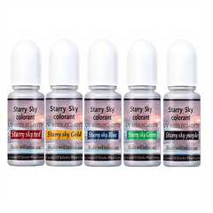 5 Colors Star Sky UV Resin Pigment Dye Epoxy Resin Crafts Jewelry DIY