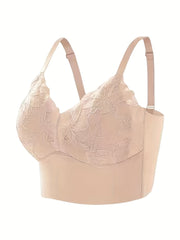 Lace Wireless Push-Up Bra Comfy & Breathable