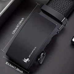 Men's PU Automatic Buckle Belt For Wedding Daily