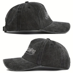 3D Embroidery Baseball Cap Denim Embroidered Sun Visor Curved Brim Hat