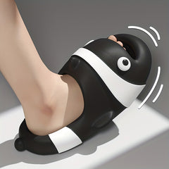 Summer Thick Sole 3D Cartoon Fish Men Slippers Home Indoor Beach Slides