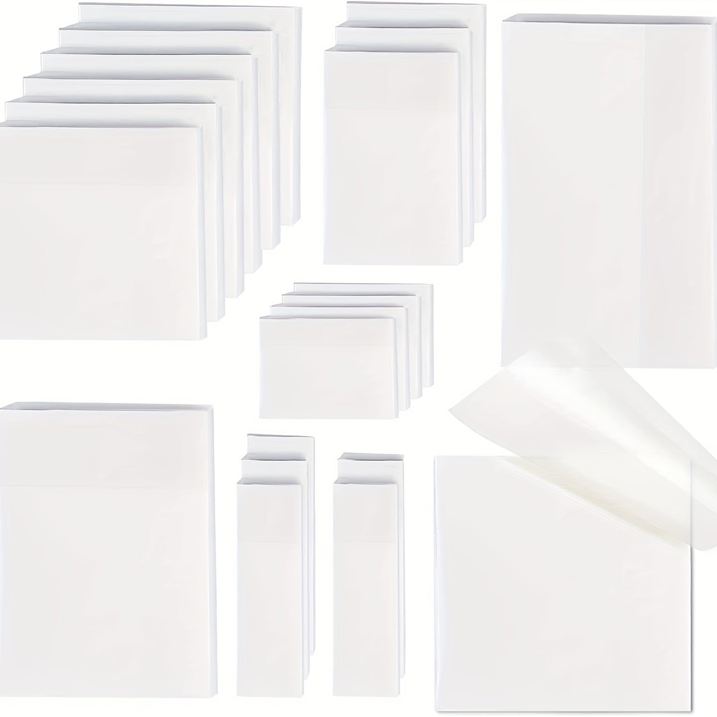 1000 Sheets Transparent Sticky Notes Set Student Waterproof Memo Pad
