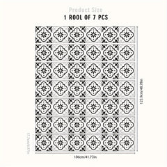 Bohemian Pattern Stair Sticker Waterproof Wallpaper