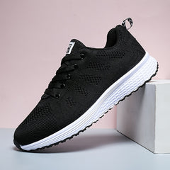 Men's Knit Anti-Skid Lace Up Casual Elevator Shoes