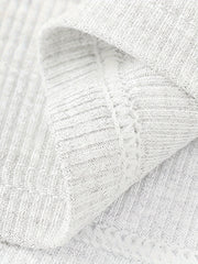 Ribbed Lounge Top Crew Neck Sleeve Women's Loungewear
