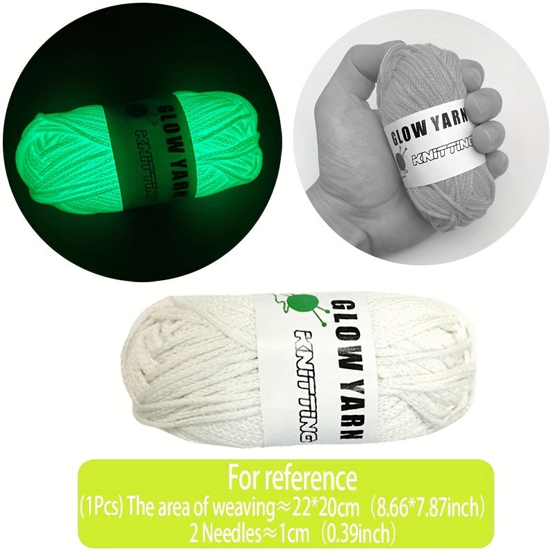 Glow in the Dark Round Strand Yarn - DIY Knitting & Crochet Halloween Decor