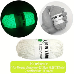 Glow in the Dark Round Strand Yarn - DIY Knitting & Crochet Halloween Decor