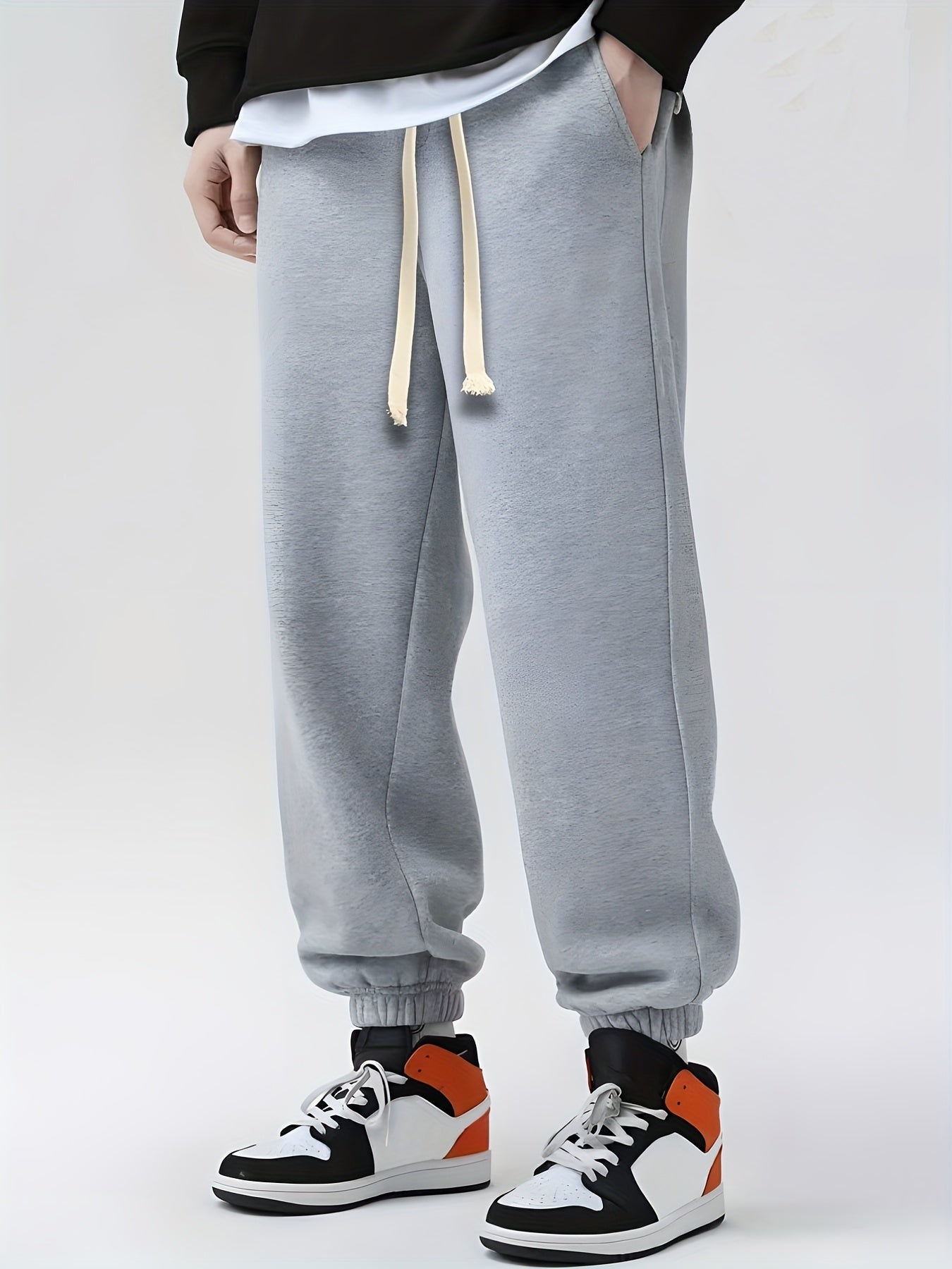 Men's Drawstring Sweatpants Loose Fit Joggers Spring Autumn