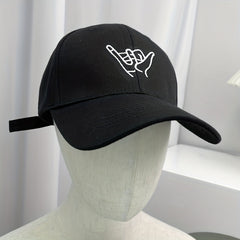 2pcs Baseball Cap Bucket Hat Embroidered Pattern Men