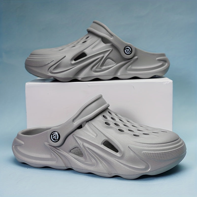 Unisex Soft Sole Comfy Clogs Hollow Out Non Slip Garden Shoes Summer