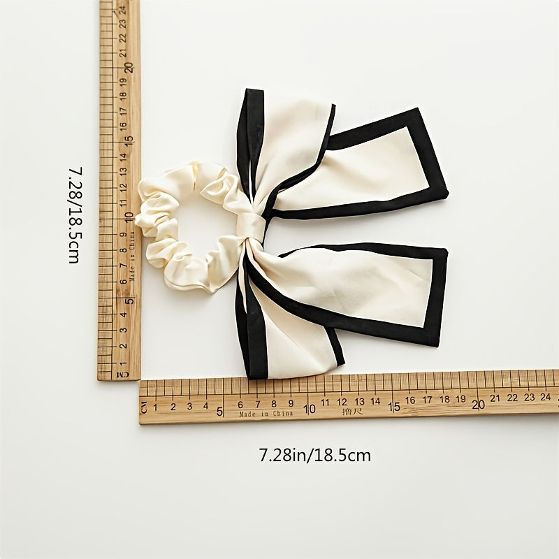 Summer Bow Hair Ring Women's And Streamer Big Hair Ring Hair Accessories