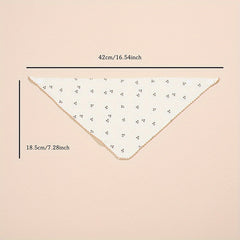 Soft Infant & Toddler Triangular Bib Cherry Print