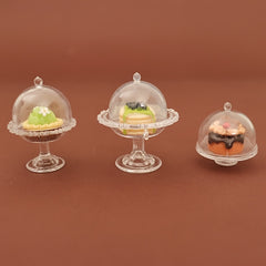Dollhouse Transparent Tray with Lid Set - Kitchen Decor