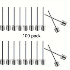 100pcs Basketball Pump Needles Air Pump Needles with Storage Box
