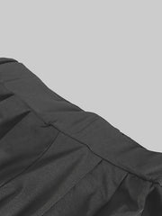  High Rise Pants With Pockets Casual Slim Tapered Pants