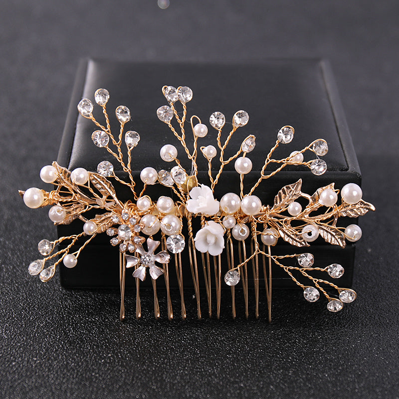 Crystal & Pearl Bridal Comb