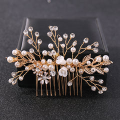 Crystal & Pearl Bridal Comb