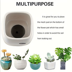 50pcs Flower Pot Hole Mesh Pad Drainage Screens Anti Soil Loss Grid Mat Mesh