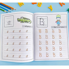 YUYNLEP Kids' Alphabet Writing Workbook Red Tracing Letters Learning Book