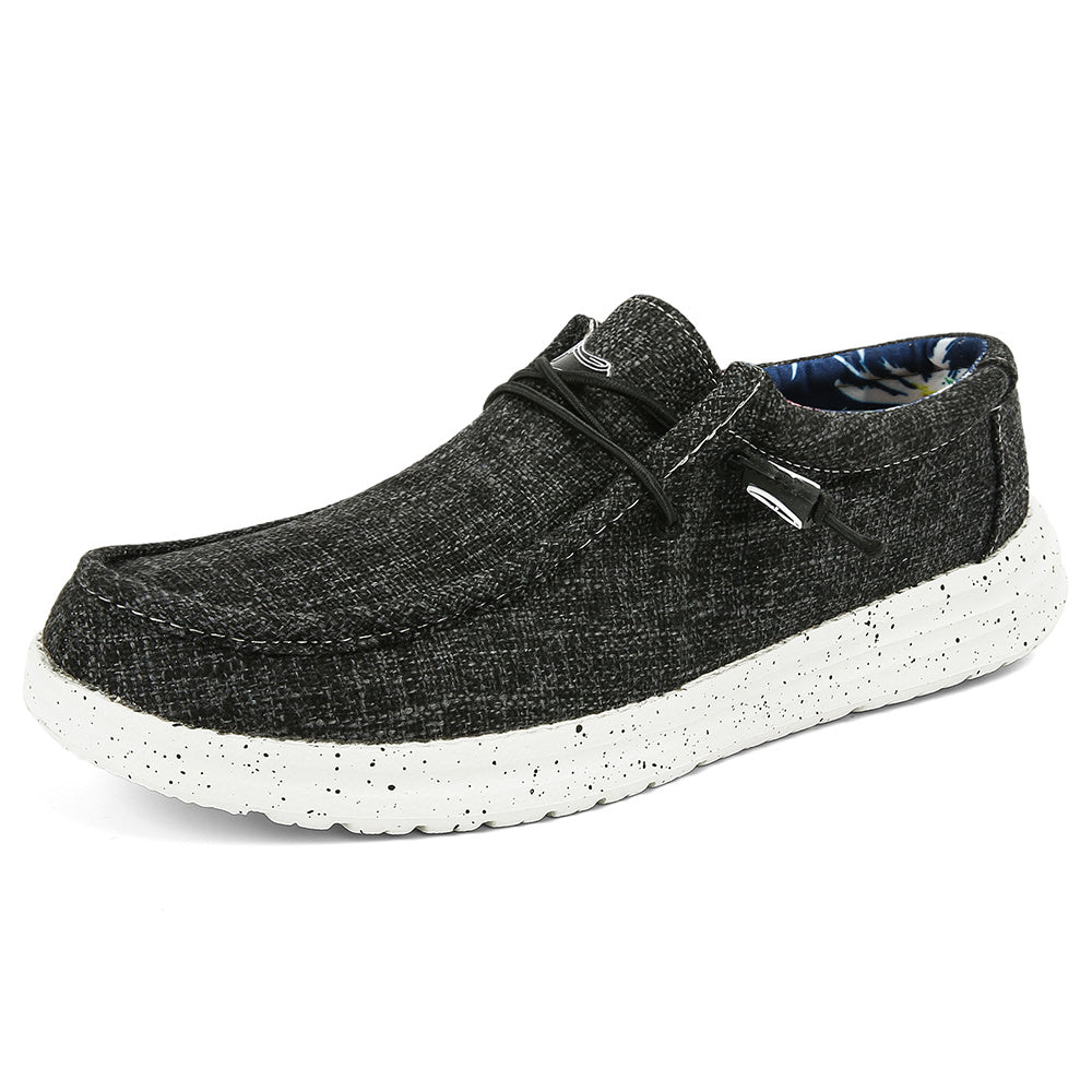 Men's Lightweight Canvas Loafer Shoes Casual Slip On Sneakers