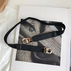 Women's Elastic Thin Belt Waist Seal For Dress Sweater Coat