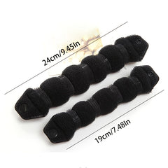 2pcs Sponge Hair Dispenser Donut Buns Maker