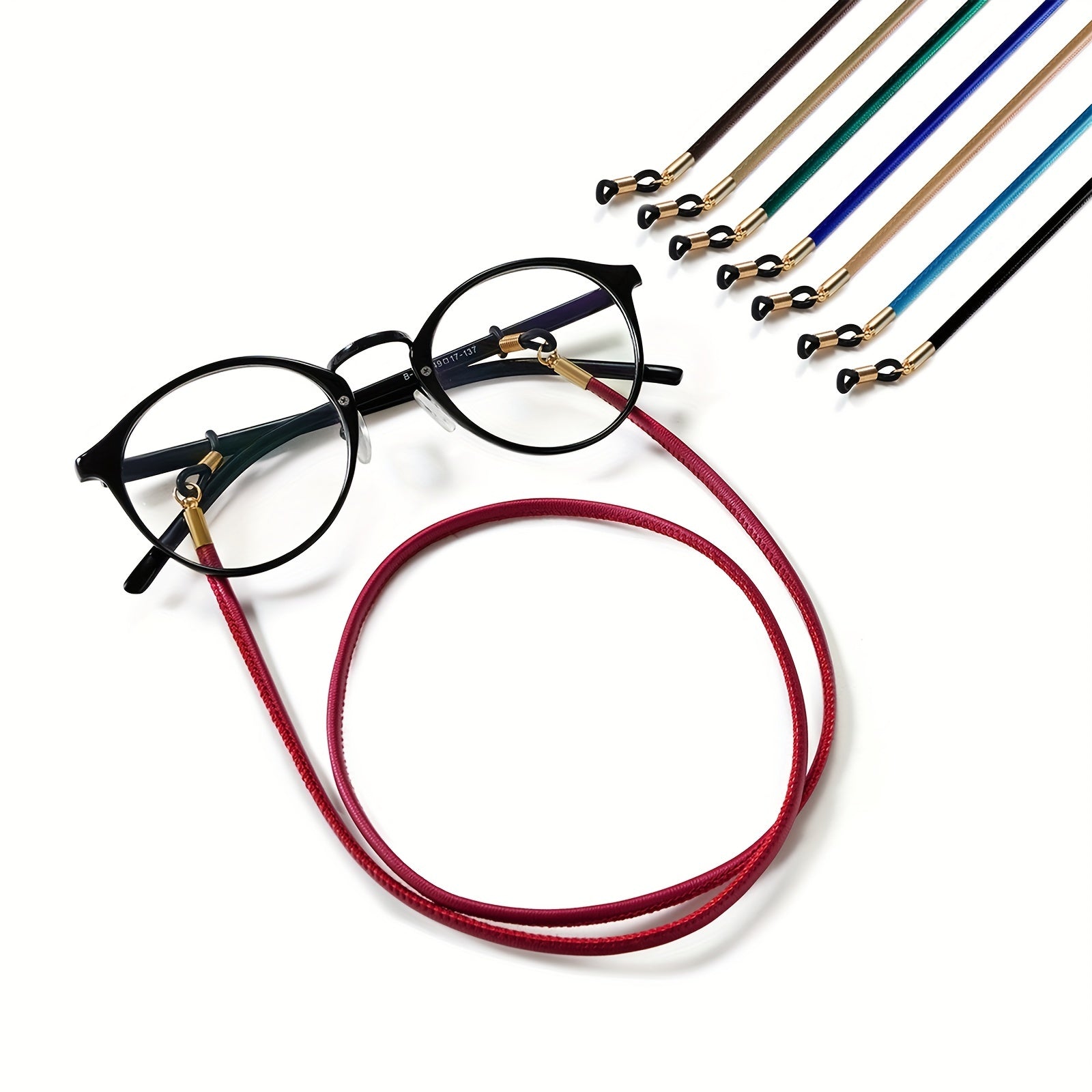 Eyeglass Strap Chain Leather Braided Glasses Retainer Cord Lanyard