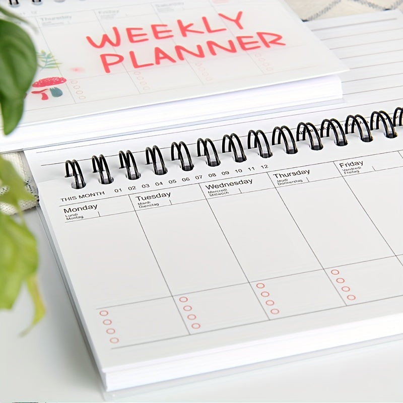 50 Sheets Tearable Planner Schedule Notebook for Home Office School