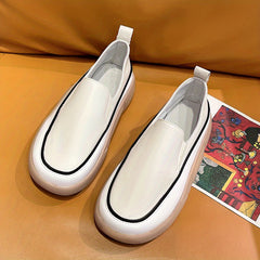 Women's Flat Loafers Soft Sole Slip On Shoes PU Leather Walking Flats
