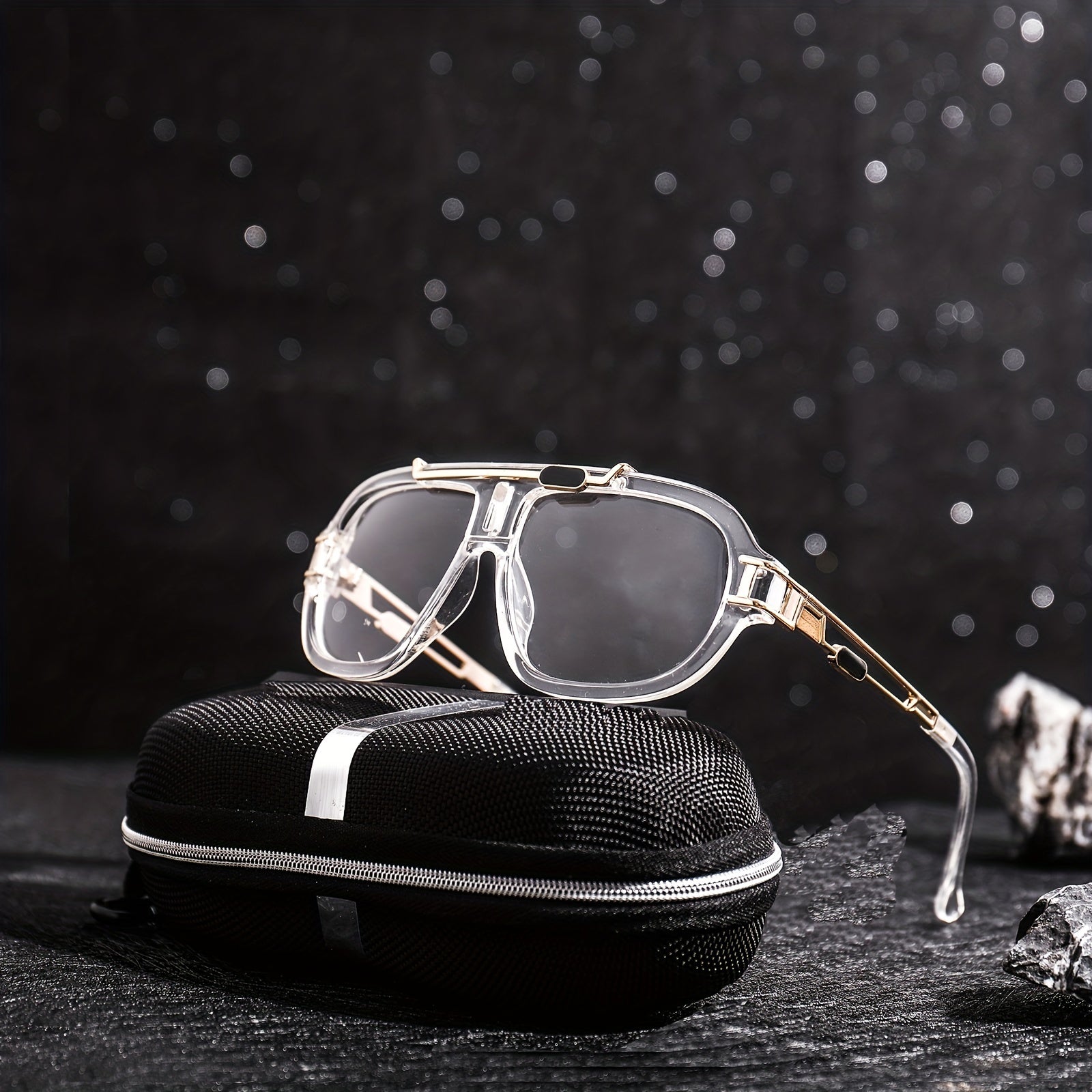 Men's Square Frame Sunglasses Unisex Steampunk Party UV Protection