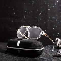 Men's Square Frame Sunglasses Unisex Steampunk Party UV Protection