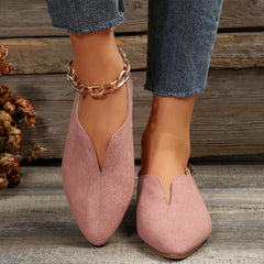 Lightweight Closed Toe Slip On Shoes with Buckle Strap Details