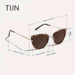 Polarized Cat Eye Sunglasses Women Tortoiseshell UV400 Retro Vintage