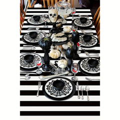 Christmas Nightmare Disposable Plastic Tablecloth Rectangular Party Decoration