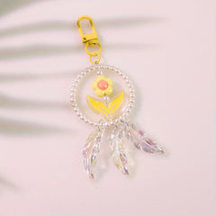 Y2K Beaded Keychain Pendant Bracelet Bag Accessories