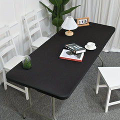 Solid Spandex Table Cover Elastic Polyester Tablecloth