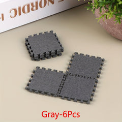 6pcs 1:12 Dollhouse Rug Carpet Multicolor Mat Model Furniture Decor Toy