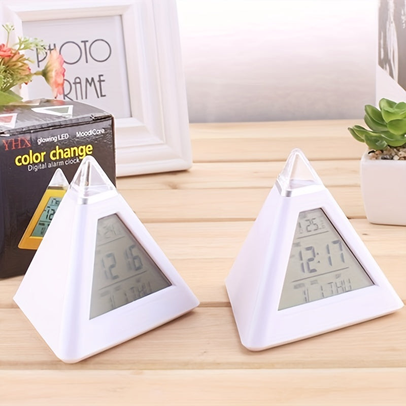 7 LED Digital Alarm Clock for Home Office Dorm Car & Boat