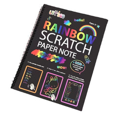 Rainbow Scratch Off Notebook Set - 12 Sheets