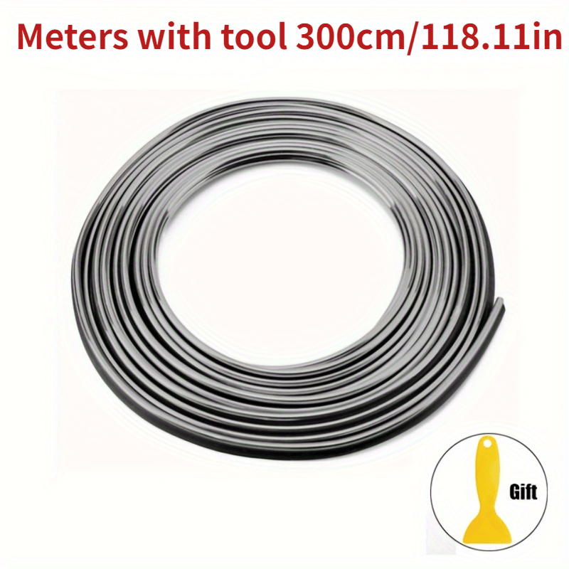 Flexible Car Moulding Strips 118in 3m Trim Dashboard Door Cover Auto Styling