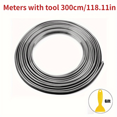 Flexible Car Moulding Strips 118in 3m Trim Dashboard Door Cover Auto Styling