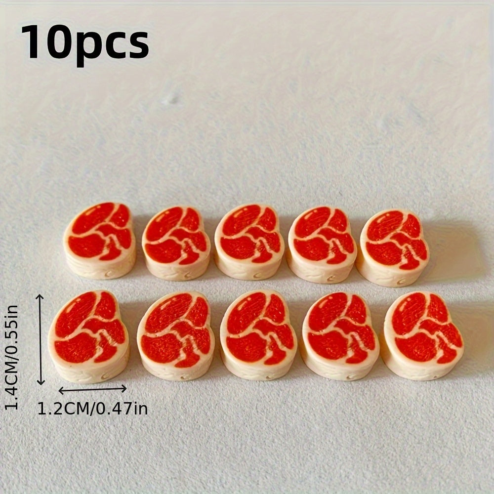Mini Steak Simulation Resin Beef Office Home Decoration