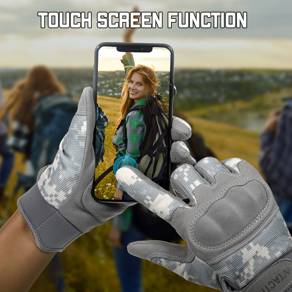 Hard Knuckles Motorcycle Gloves Full Finger Touch Screen Gloves For Men