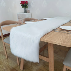 Christmas Plush Flag Tablecloth Winter Home Decoration