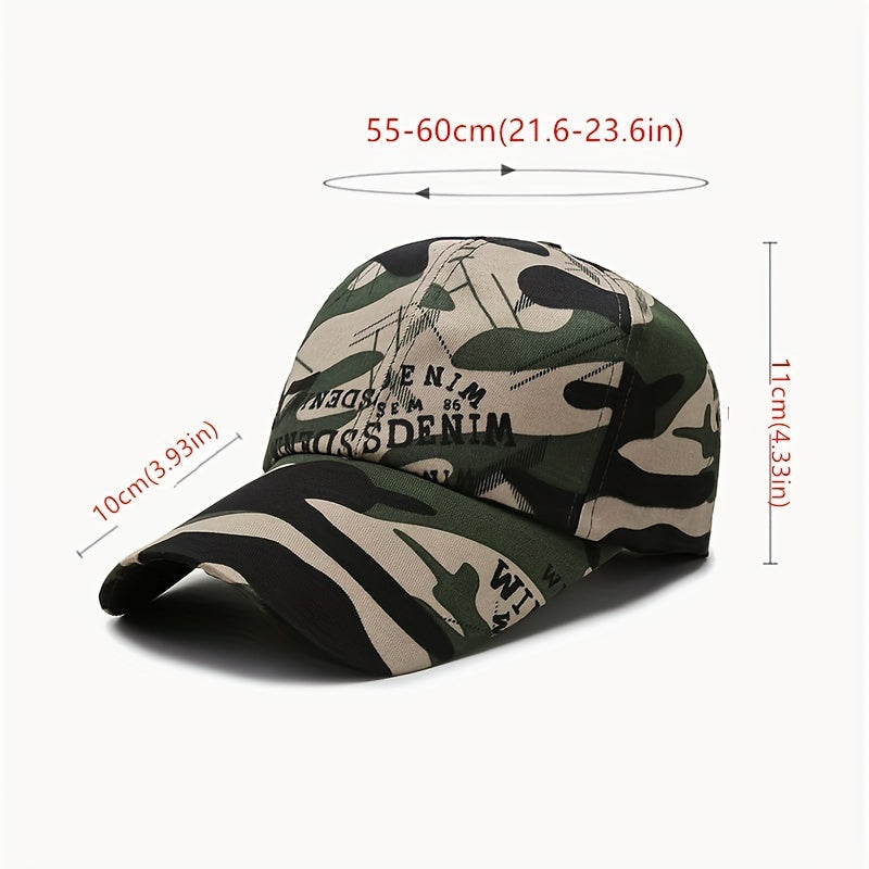Camouflage Baseball Cap for Fishing and Outdoor Activities